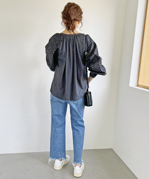 「Spick & Span」 長袖ブラウス FREE ホワイト レディース_画像3