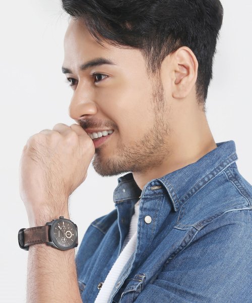 FOSSIL 腕時計 フォッシル メンズ アナログ レザー FS4656