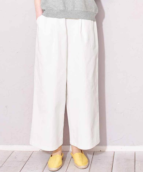 パンツ しっかり厚手のホワイトワイドパンツ Zozotown 通販 Paypayモール