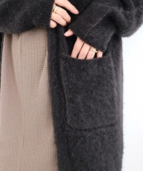 TRUNC88★ニットカーディガン TRUNC カーディガン Hooded Knit Long Cardigan レディース : ZOZOTOWN