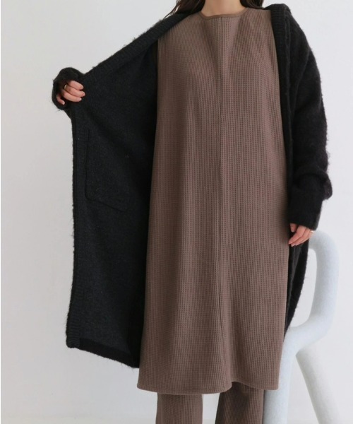 TRUNC カーディガン Hooded Knit Long Cardigan レディース : ZOZOTOWN
