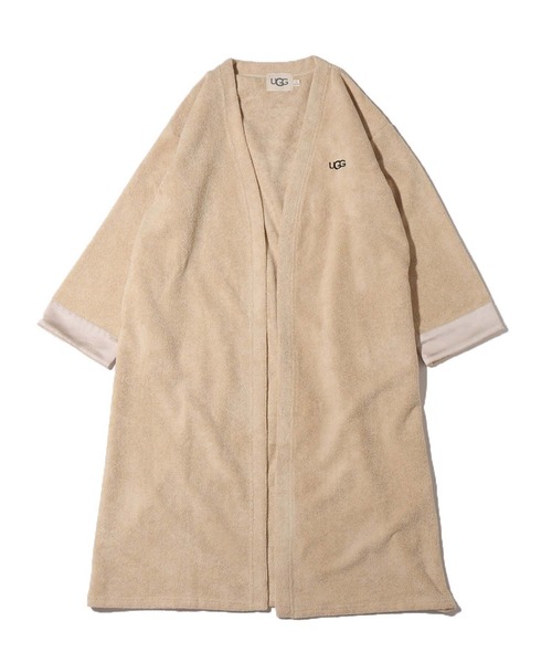 UGG@mos パイルサテン切替 ロングガウン / アグ パイルサテンキリカエ ロングガウン UGG@mos パイルサテン切替 ロングガウン / アグ パイルサテンキリカエ ロングガウン