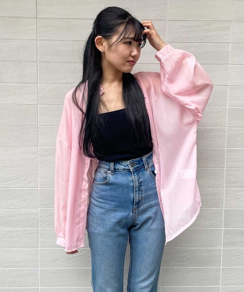 Pink Mix - ピンクミックス シアー レディース トップス シャツ ブラウス PINKMIX Pink Mix - ピンクミックス シアー レディース トップス シャツ