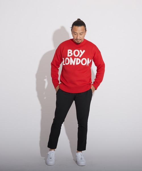 BOYLONDON正規品★特価スピード配送★トレーナー B43MT25U95 BOY LONDON】LOGO KNIT PULLOVER（ニット/セーター）｜BOY