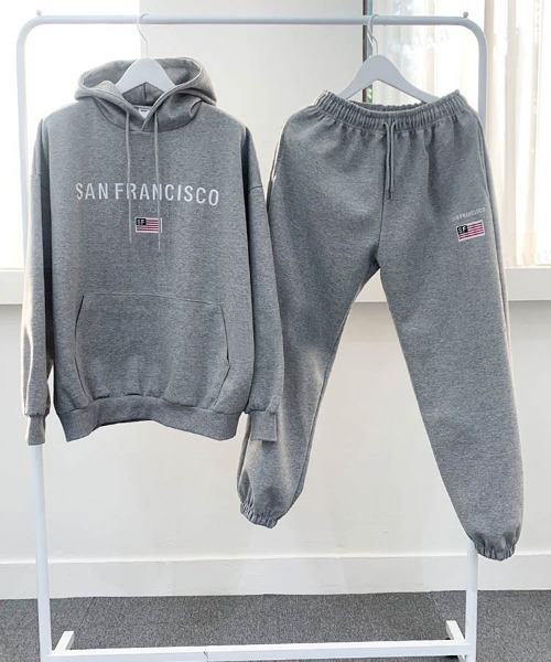 Dalfwin パジャマ ルームウェア SANFRANCISCO刺繍ロゴ上下