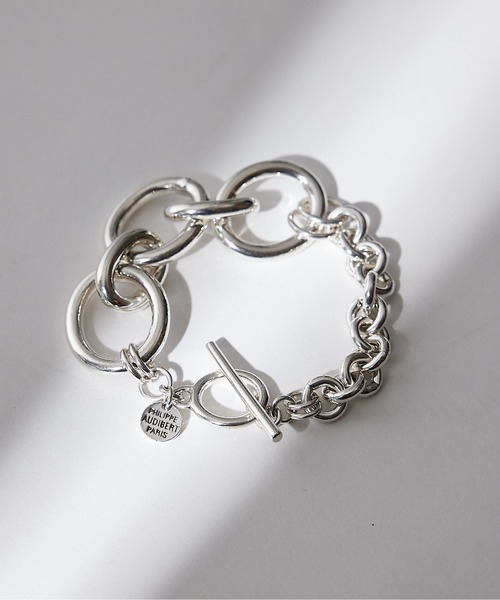 ブレスレット レディース 「PHILIPPE AUDIBERT」コンビチェーンブレスレット bracelet Emy laiton BR4988｜zozo