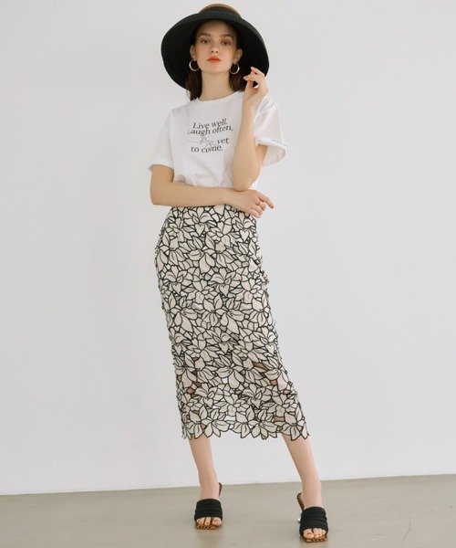 eimy istoire Lorraine flower ペンシルスカート eimy istoire スカート Lorraine flower ペンシルスカート