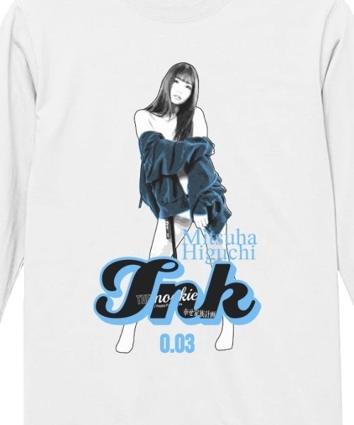 tシャツ 「W」「it」「THE nookie LOVE Mitsuha Higuchi」PORTRAIT L/S TEE レディース メンズ tシャツ 「THE nookie LOVE Mitsuha Higuchi」PORTRAIT L/S TEE