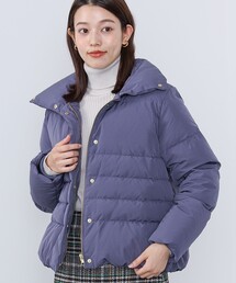 BEAMS ネイビーショートダウン BEAMS HEART ダウンコート ダウンジャケット / 2WAY ショート