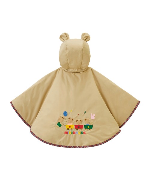 【美品】MIKI HOUSE ミキハウス 3wayマント サイズF アウター MIKI HOUSE（ミキハウス） ポンチョ 3WAYマント キッズ 子供服