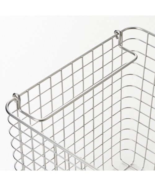無印良品（MUJI） 収納 ステンレスワイヤーバスケット5 約幅37×奥行