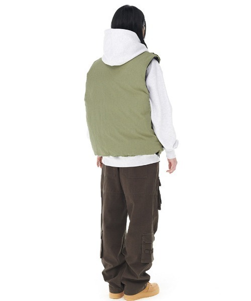 ベスト ジレ 「mahagrid/マハグリッド」REVERSIBLE DOWN VEST/リバーシブルダウンベスト レディース メンズ MAHAGRID ベスト ジレ 「mahagrid/マハグリッド」REVERSIBLE