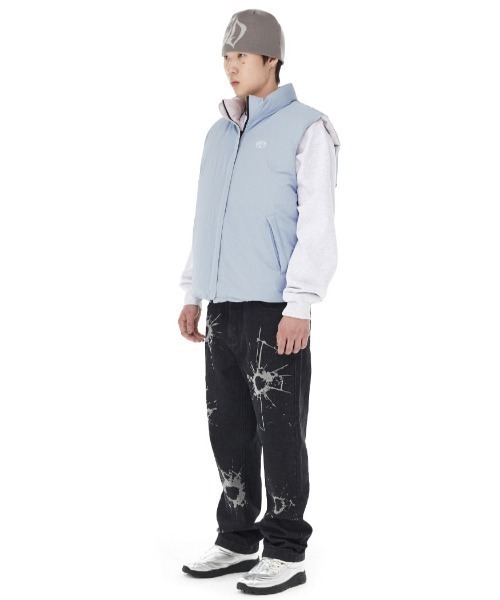 MAHAGRID ベスト ジレ 「mahagrid/マハグリッド」REVERSIBLE