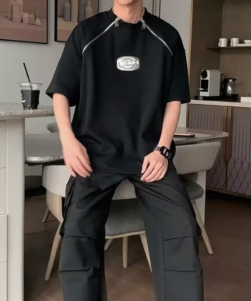 B.R.U tシャツ シルバーマークポイントTシャツ メンズ