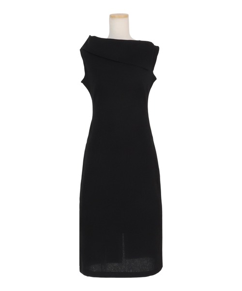 AMBIENT（アンビエント） ドレス アシンメトリーネックノースリーブ