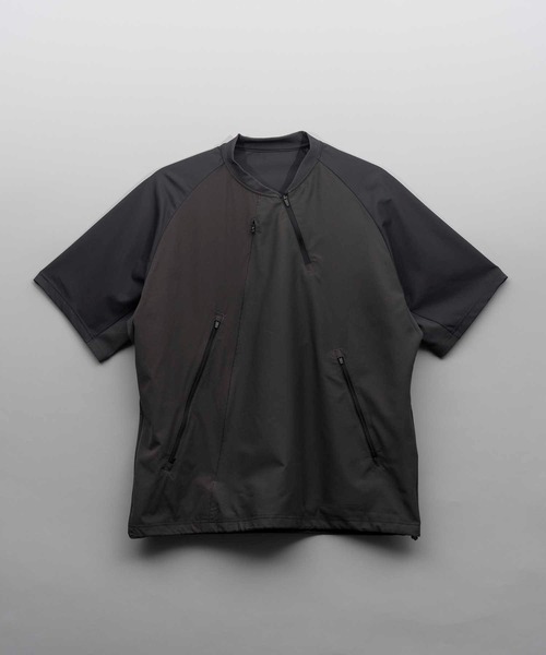 MAISON SPECIAL ブラックポロシャツ サイズ1 MAISON SPECIAL 「MAISON SPECIAL」 7分袖ポロシャツ 1 ブラック