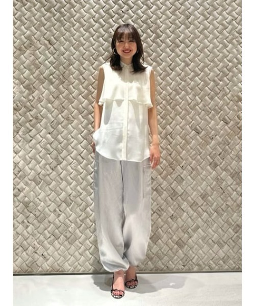allureville（アルアバイル） ブラウス シャツ キュプラジョーゼット 