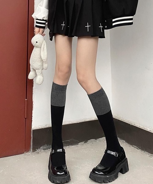 Amazon.co.jp: [SHUCLASS] オーバーニーソックス サイ
