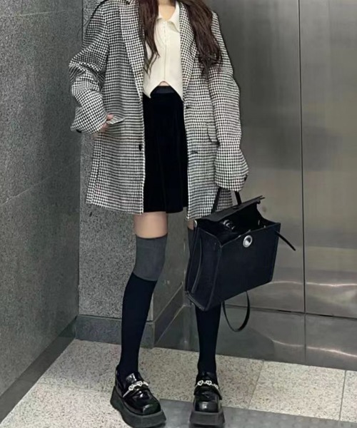 miniministore（ミニミニストア） 靴下 ニーハイソックス バイカラー