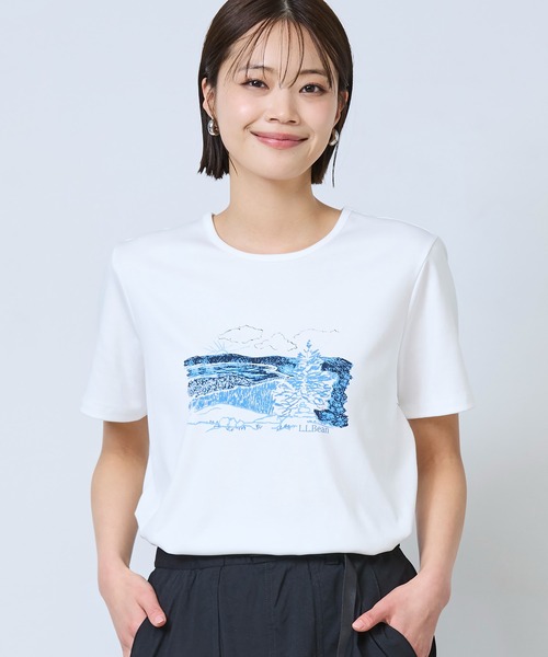 L.L.Bean（エルエルビーン） tシャツ 半袖 ピマ・コットン・クルー