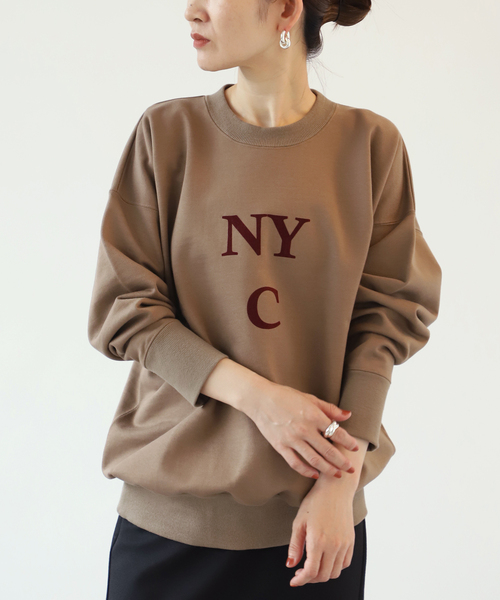 【1度着用のみ美品】 ヴェルメイユパーイエナ シルケットコットンスウェット VERMEIL par iena（ヴェルメイユパーイエナ） スウェット ロゴ