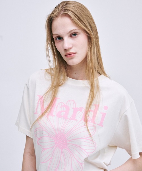 tシャツ 「ZOZO限定アイテム」TSHIRT FLOWERMARDI レディース メンズ Mardi Mercredi tシャツ 「ZOZO限定アイテム」TSHIRT