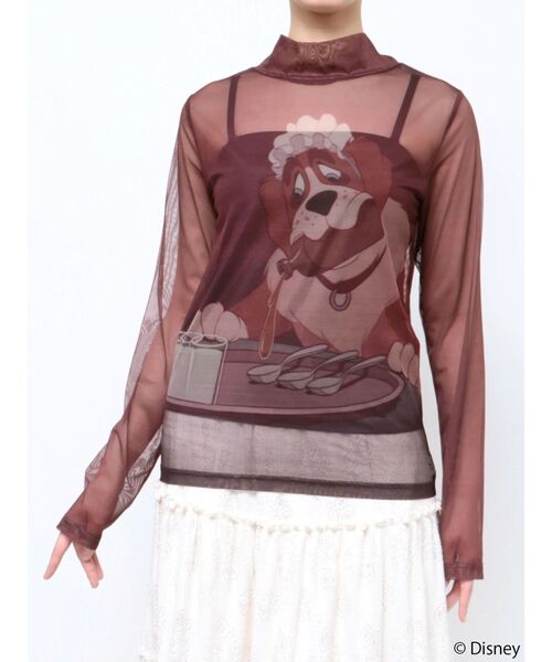 flowerシアーメッシュtops（Tシャツ/カットソー）｜merry jenny