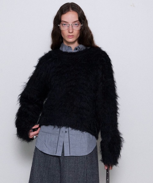 メゾンスペシャル　シャギーニット　セーター　M MAISON SPECIAL ニット セーター Fluffy Shaggy Knit Pullover