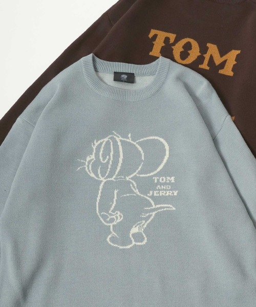 ヴィンテージ アンサンブル カーディガン ニット トムとジェリー 刺しゅう 