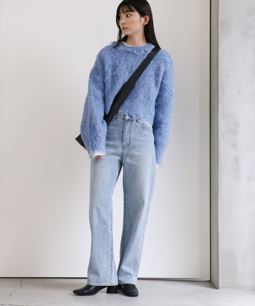 select MOCA（セレクトモカ） ニット セーター シャギークロップド