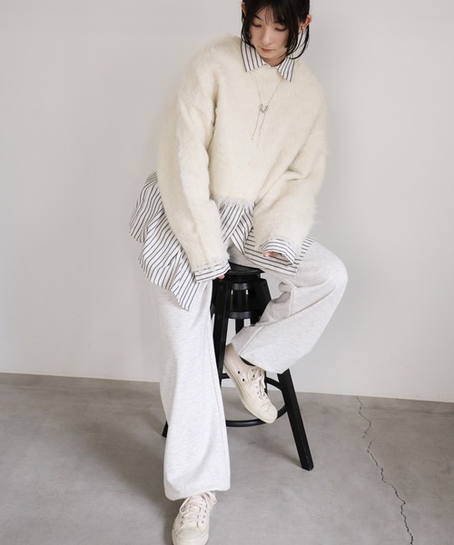 select MOCA（セレクトモカ） ニット セーター シャギークロップド