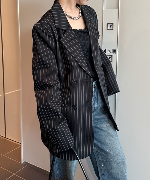 solleim（ソルレム） ジャケット テーラードジャケット ピンストライプ