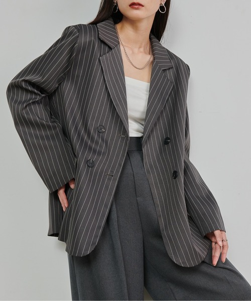 solleim（ソルレム） ジャケット テーラードジャケット ピンストライプ