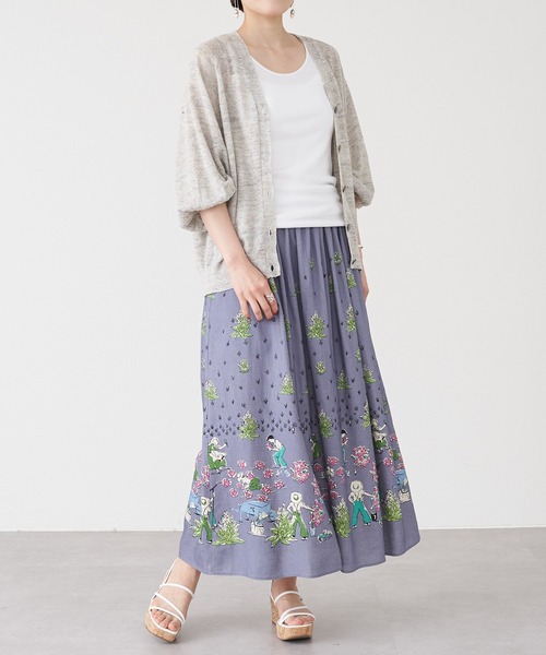 BEARDSLEY グレー ニットカーディガン BEARDSLEY グレー ニットカーディガン