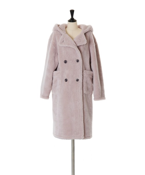 Herlipto【Fleur Shearling Boa Coat】Mサイズ herlipto 𝖢𝗈𝗆𝗂𝗇𝗀 𝗍𝗈 𝗒𝗈𝗎 𝗌𝗈𝗈𝗇… 𝖫𝖺𝗎𝗇𝖼𝗁𝗂𝗇𝗀