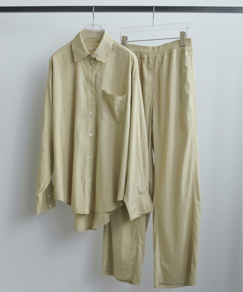 【新品】anuke Chambray Rough Pants Chambray Rough Pants（フルレングス）｜ànuke（アンヌーク