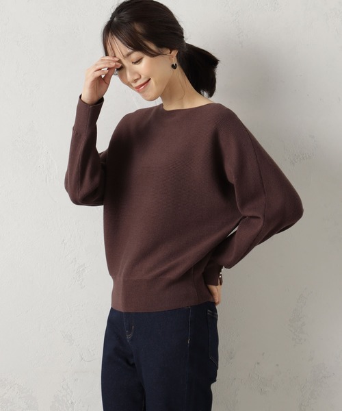 41888 PINORE レディースセーターこげ茶