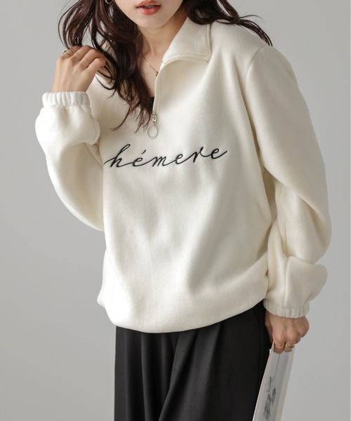 La-gemme（ラジェム） tシャツ ハーフジッププルオーバー レディース