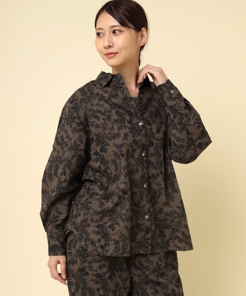 ブラウス シャツ B2863 ボタニカルミラクルウェーブシャツ レディース RNA-N ブラウス シャツ B2863 ボタニカルミラクルウェーブシャツ