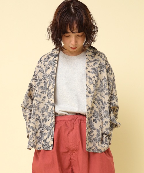 ブラウス シャツ B2863 ボタニカルミラクルウェーブシャツ レディース