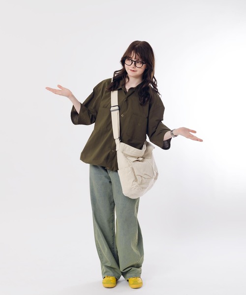 MUHET 「MUHET」 半袖シャツ MEDIUM カーキ レディース