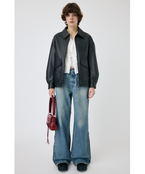 MOUSSY（マウジー） ブルゾン アウター FAUX LEATHER OVER ジャケット