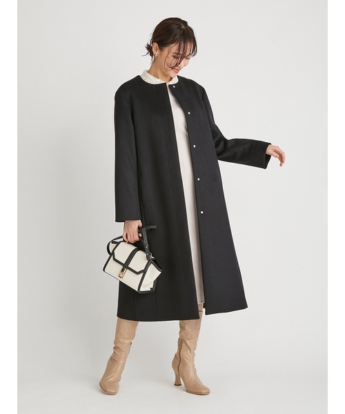 CELFORD（セルフォード） ノーカラーコート 38 ピンク レディース