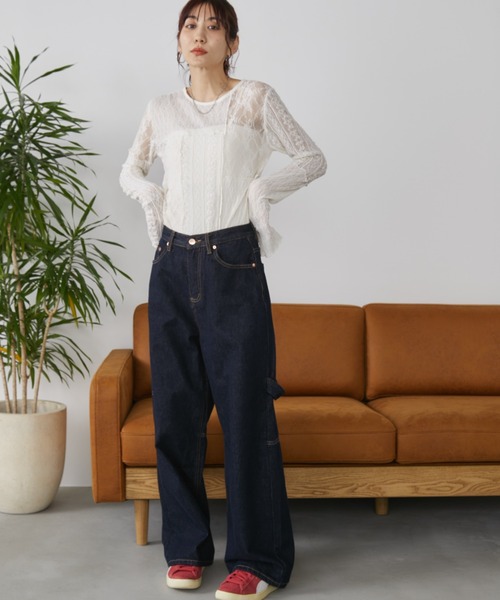 Auntie Rosa Holiday（アンティローザホリデー） tシャツ レースパッチ 