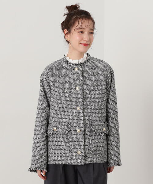 NATURAL BEAUTY BASIC ツイードジャケット　M 2024SS N.Natural Beauty Basic（エヌ ナチュラルビューティーベーシック