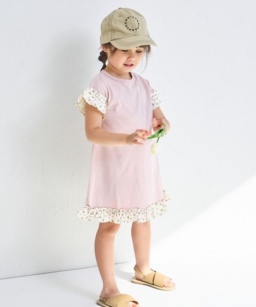 pairmanon ワンピース 袖フリル キッズ 子供服 女の子