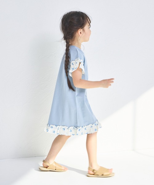 pairmanon ワンピース 袖フリル キッズ 子供服 女の子