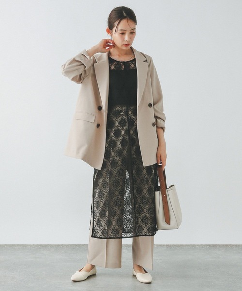 超美品　sandro レースワンピース　2号 GLOBAL WORK ワンピース 2WAYレースワンピース/286005