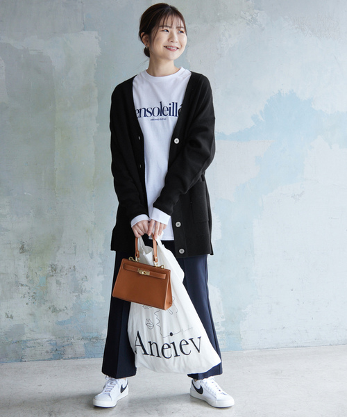 「SLOBE IENA」 ニットカーディガン FREE ブラック レディース_画像3