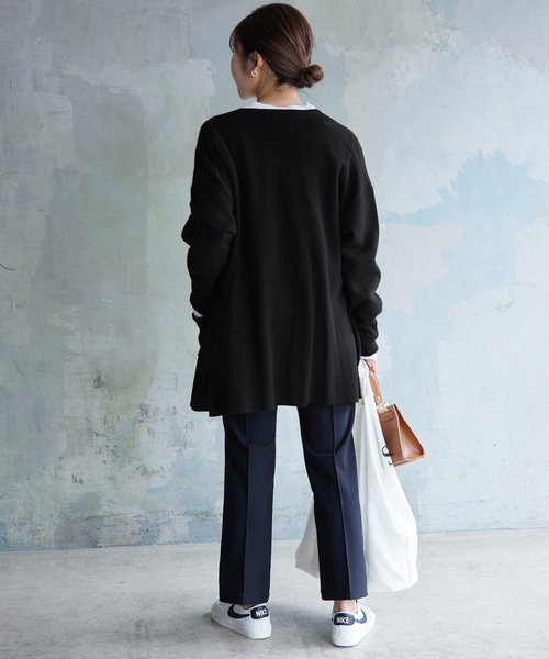 「SLOBE IENA」 ニットカーディガン FREE ブラック レディース_画像6